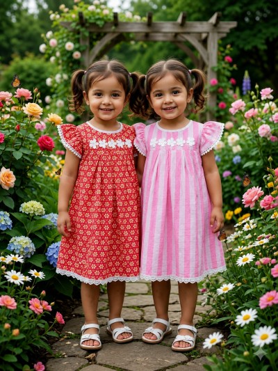 Elora Five Star Tunic – Combo Pack ( red and pink stripe)
